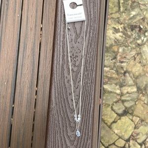 CUBIC ZIRCONIA NECKLACE NWOT🩶